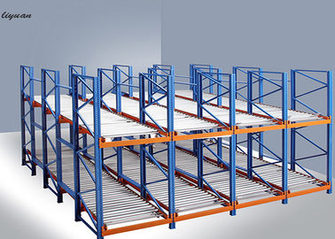 First In First Out Gravity Flow Rack In Warehouse 1.5-2.5mm Depth Stainless Steel