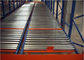 Cold Rolled Steel Gravity Flow Pallet Rack Blue Orange For Garage Rackings