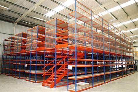 Samengesteld structureel hoog niveau mezzanine rack magazijn staalplatform
