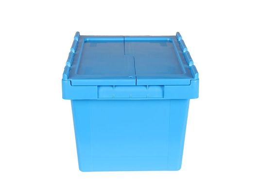 Opbergruimte Zware plastic kratten Stapelbaar Instabelbaar met bevestigd deksel
