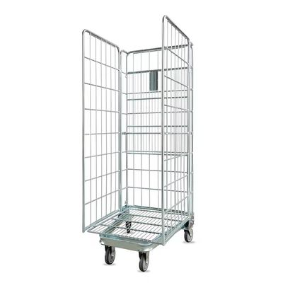 Metalen magazijn opslag kooi nesting beveiligingsrol container trolley kooi